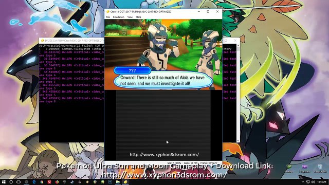 Citra 3DS emulator - Pokemon Ultra Moon (MEGA link for emulator) Download