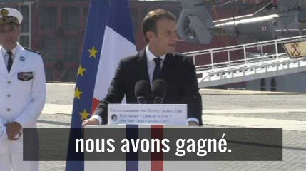 Emmanuel Macron : A Raqqa, "nous avons gagné"