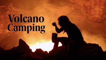 Extreme Campers Sleep Inside a Volcano