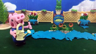 Peppa Pig Georges Evil Devil Twin Toilet Training Stop-Motion Play-Doh Compilation Episode