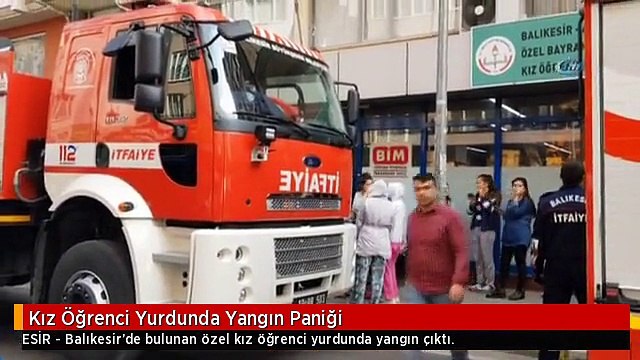 Kız Öğrenci Yurdunda Yangın Paniği