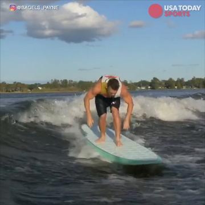 Backflip on a wakeboard