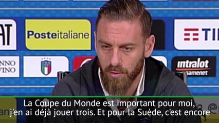 Barrages - De Rossi : ''Ibra, même à 40 ans et avec une jambe cassée, je ne veux pas le jouer''