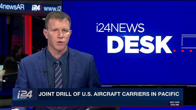 i24NEWS DESK | Joint drill of US aircraft carriers in Pacific | Thursday, November 9th 2017
