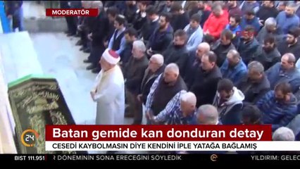 Cesedi kaybolmasın diye kendini yatağa bağlamış