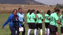 Mexican girls fight violence with boys' own game: football