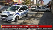 Kontrolden Çıkan Otomobil Cezaevi Duvarına Çaptı