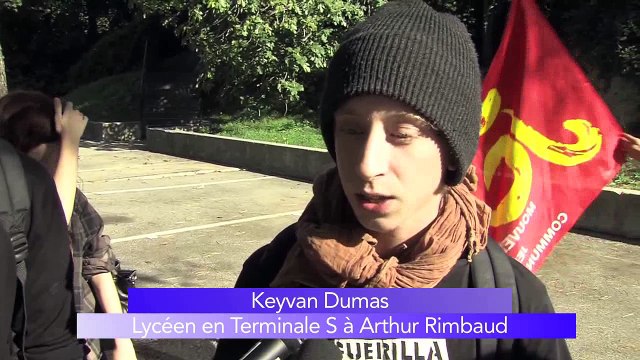 Des dizaines de lycéens manifestent à Istres pour leurs retraites