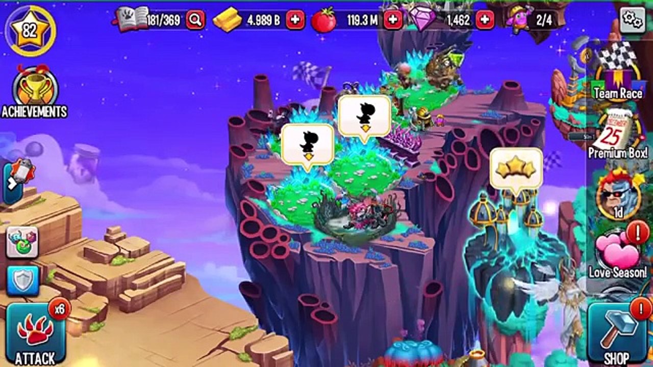 Monster Legends Tutorial: How to add chances to gets more gems from Advanceture Maps