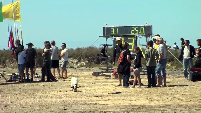 Le championnat du Monde 2012 de Kitspeed a débuté ce matin après 6 jours sans vent.