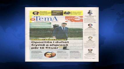 SHTYPI I DITES ME TITUJT KRYESORE TE FAQEVE TE PARA TE GAZETAVE SHQIPTARE E MERKURE 14 SHTATOR 2016