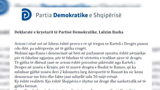 BASHA AKUZON QEVERINE SI PJESE TE KARTELIT TE DROGES “AVIONI ERDHI PER HASHASHIN E BUSHIT” LAJM