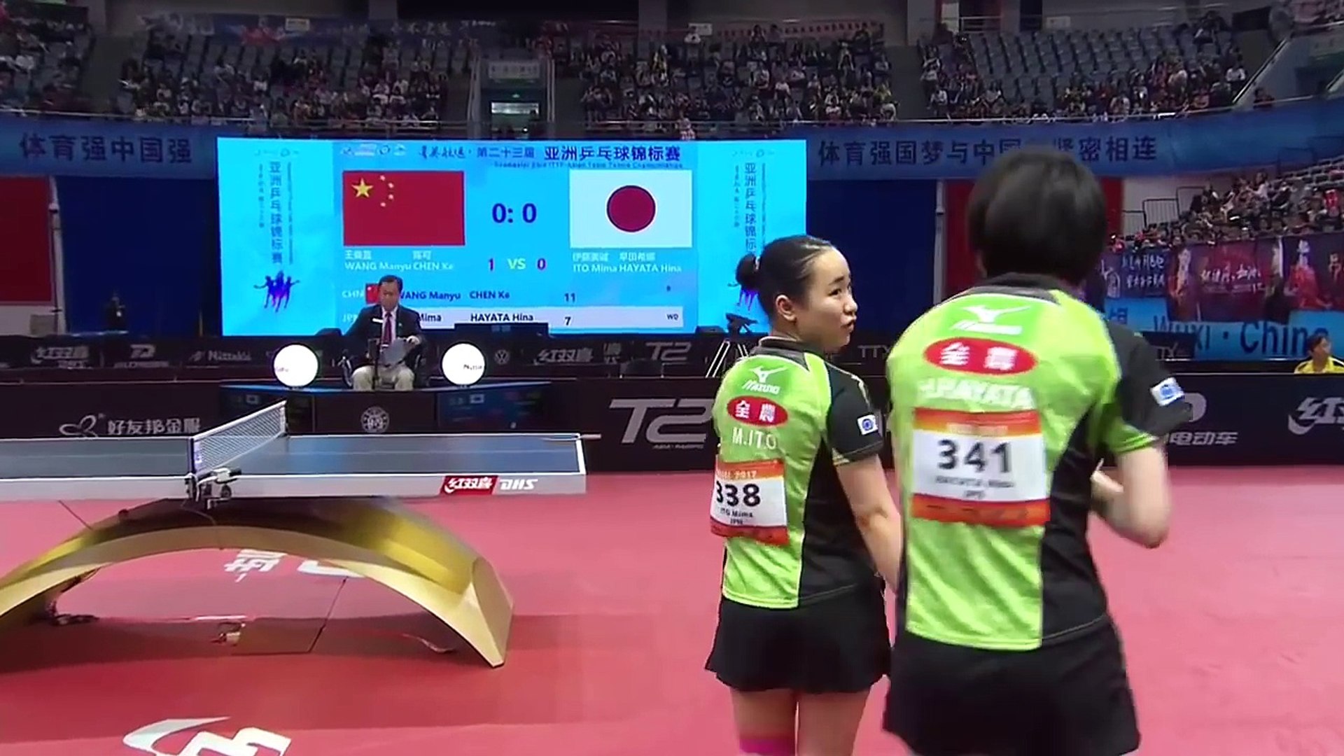 17 Asian Championships Ww Sf Ito Mima Hayata Hina Wang Manyu Chen Ke Chn Video Dailymotion