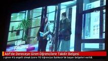 Aöf'de Dereceye Giren Öğrencilere Takdir Belgesi