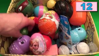 NEW Huge 101 Surprise Egg Opening Kinder Surprise Elmo Star Wars Disney Frozen Shopkins
