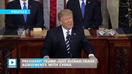 Trump: US and China sign $250 billion worth of trade deals