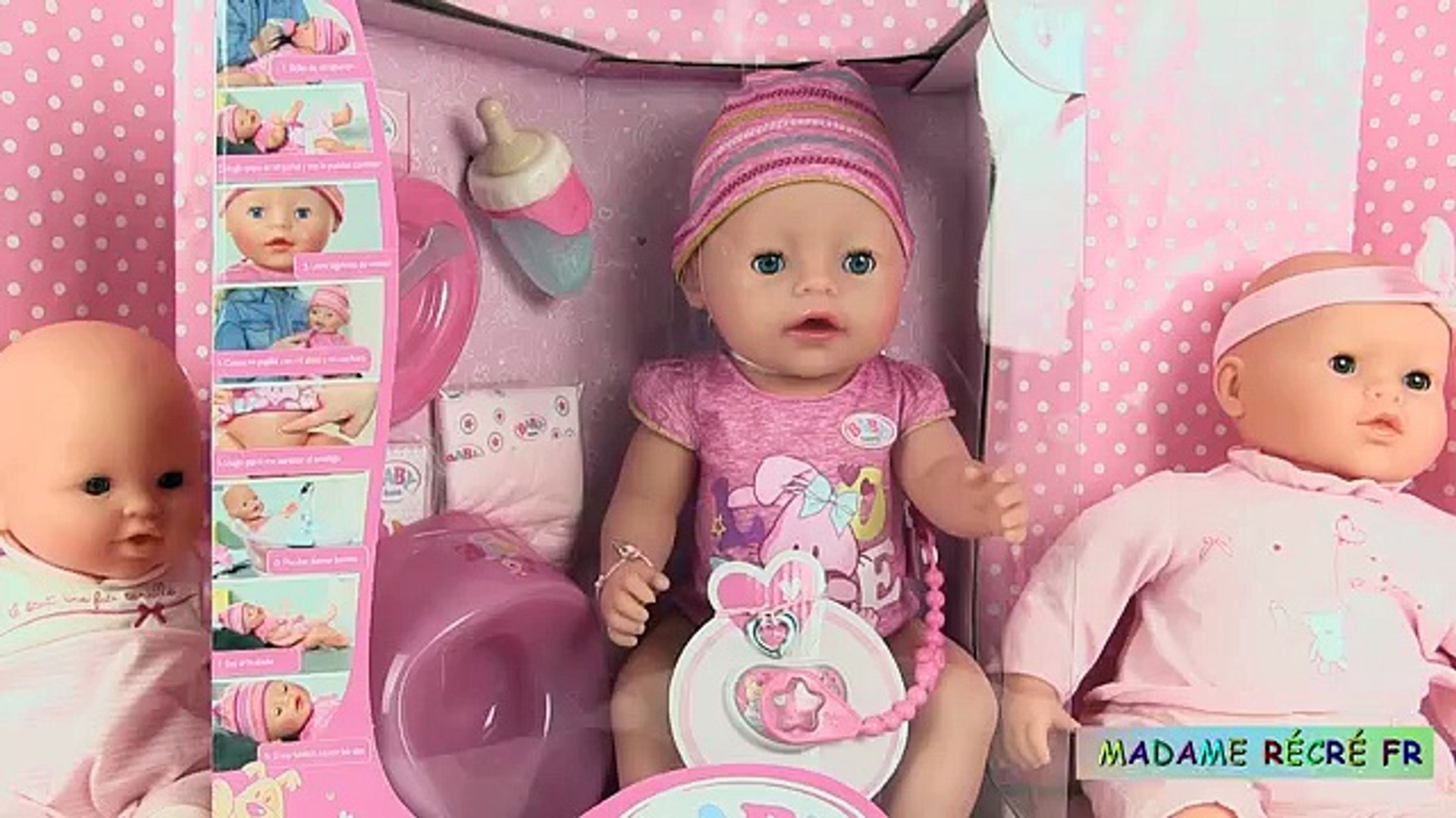 Poupee Baby Born Fille Poupon Interif Pleure Fait Pipi Video Dailymotion
