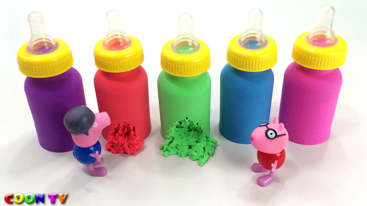 Learn Colors Kinetic Sand Pepsi Candy Chocolate VS PJ Masks Toys Finger Family How To Make For Kids