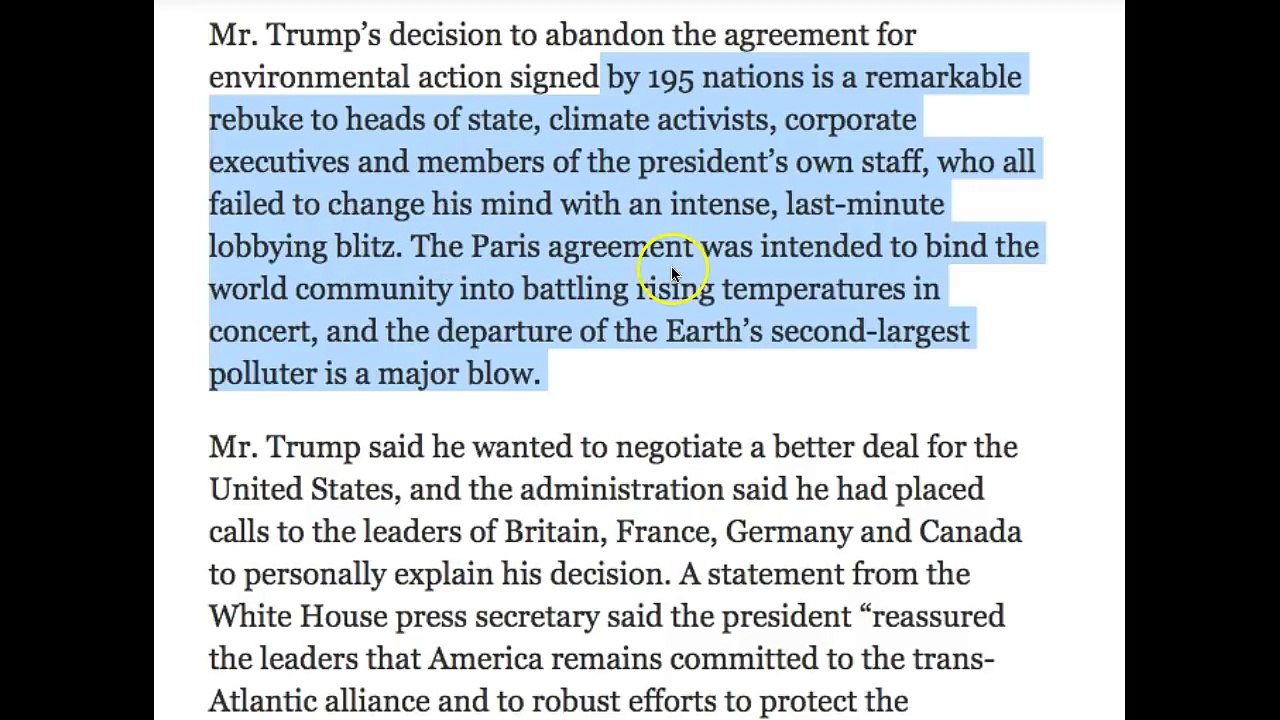 CERN At Bilderberg, Trump Withdraws From Paris Climate Deal… What This Means FOR US!!