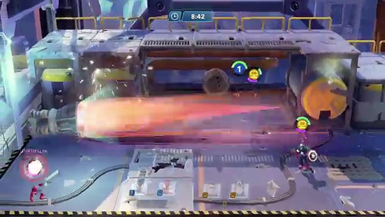 Team Captain America VS Team Spiderman Marvel Battlegrounds Versus Disney Infinity 3.0