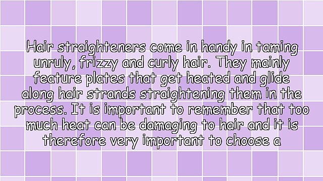 Considerations To Make When Buying Hair Straighteners