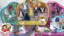 7 POLLY POCKET Disney Princess Fashion Sets | Cinderella Ariel Belle Aurora Jasmine Tiana Snow White