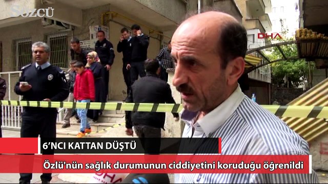 Çocuklarının gözleri önünde 6’ncı kattan düştü