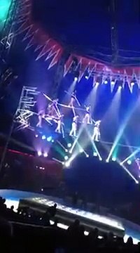 5 acrobates funambules chutent lourdement en plein numéro de cirque à Dunkerque