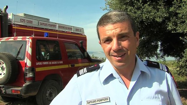 Démonstration du SDIS 13 sur le Plateau de l'Arbois