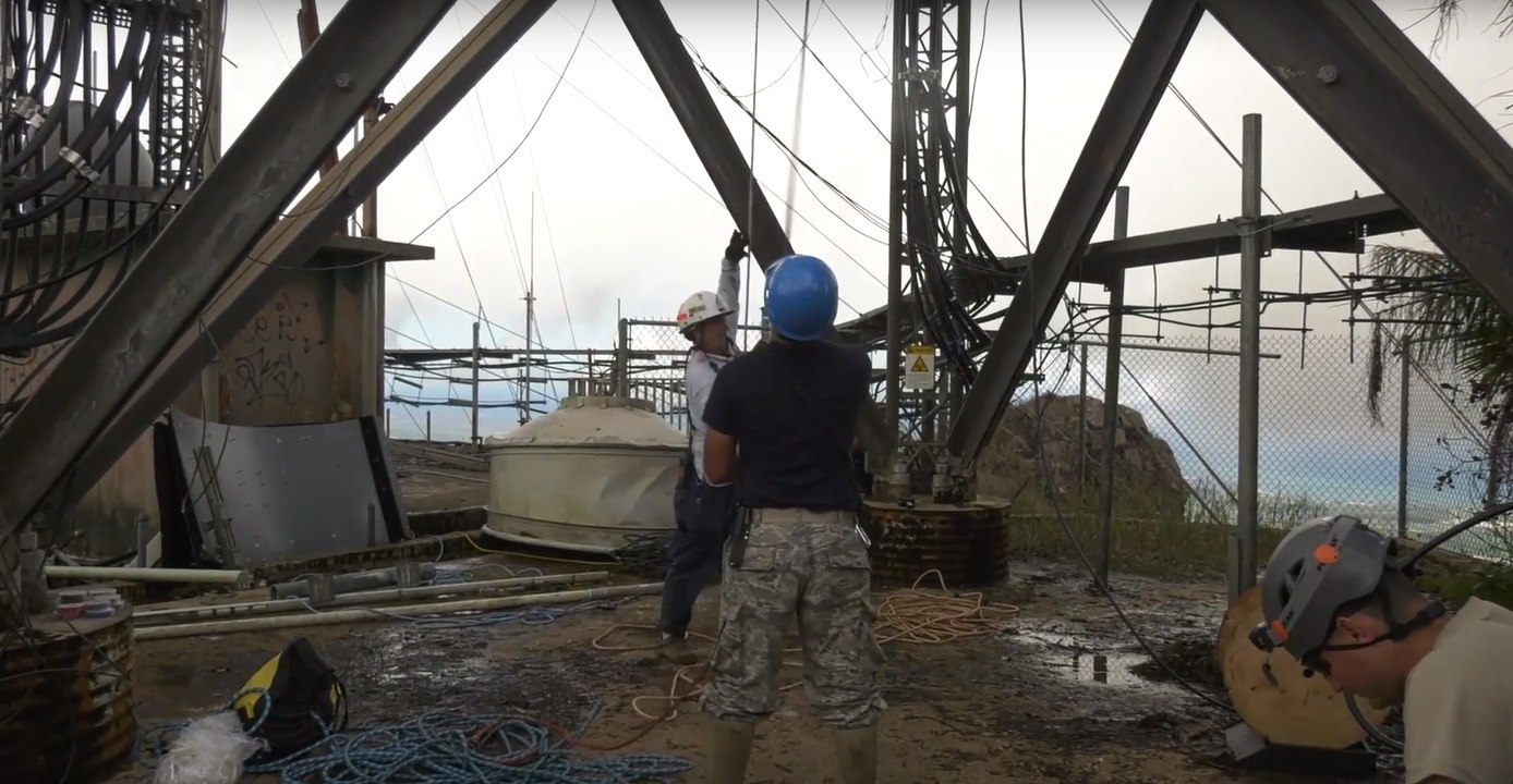 USAF and FEMA Engineers Work to Restore Communications in Puerto Rico