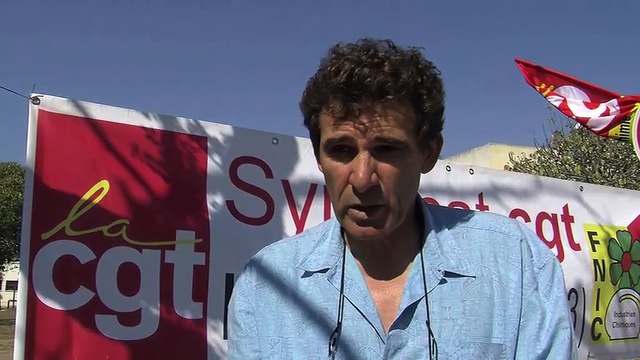 L'inrterview de François Parra, secrétaire général CGT du complexe de Lavéra.