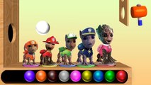 Colors for Children Learn with Color Balls paw patrol Baby Groot Color Balls to Learn Colors