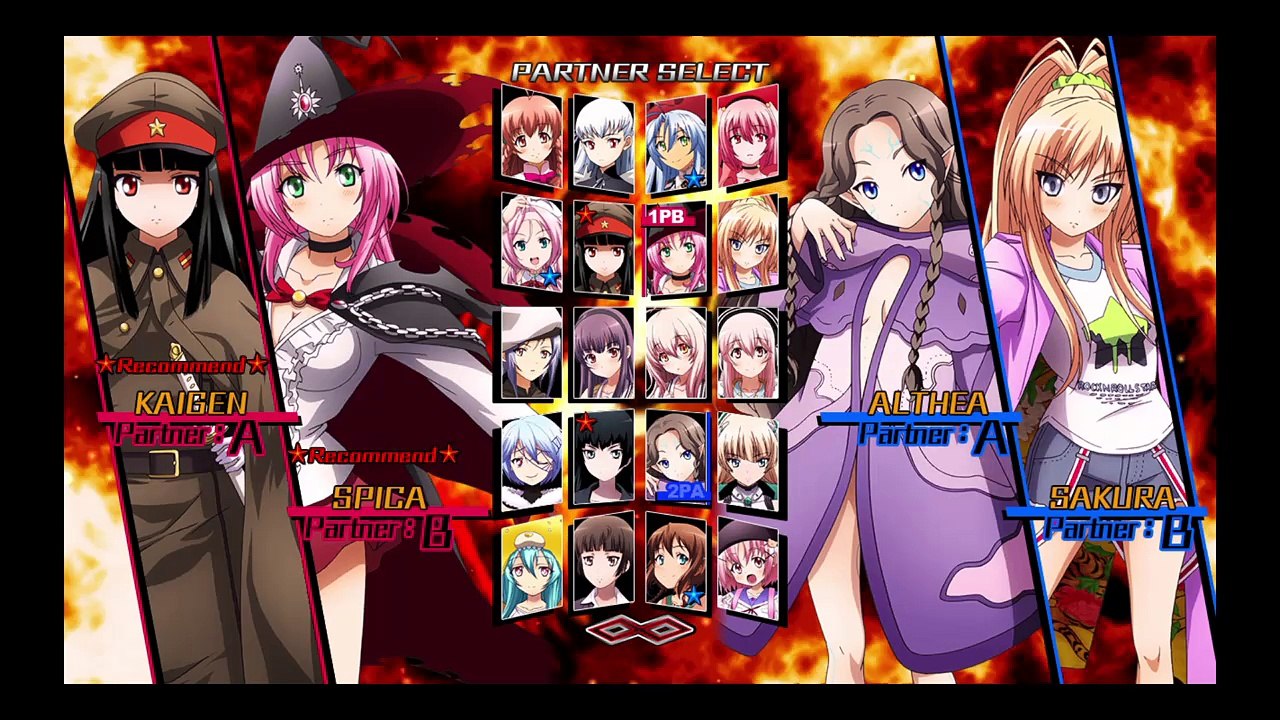 NITROPLUS BLASTERZ -HID- Vs CPU Heart Gameplay 1