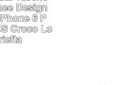 Handy Schutz Tasche im Portmonee Design für Apple iPhone 6 PLUS  6s PLUS Croco Look