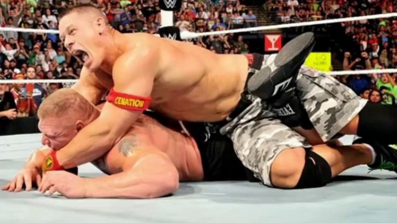 WWE latest full match John Cena almost killed Brock Lesnar, Highlights 2017