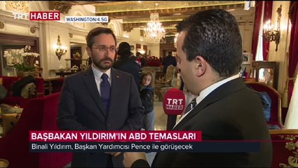 SETA İstanbul Genel Koordinatörü Fahrettin Altun, Başbakan Yıldırım'ın ABD temaslarına ilişkin TRT Haber'e değerlendirmelerde bulundu