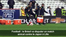 Football: entraînement du Brésil avant l'amical face au Japon