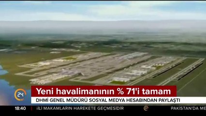 Yeni havalimanının yüzde 71'i tamam