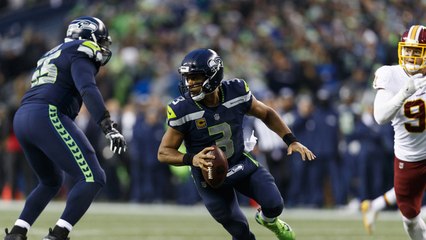 How has Russell Wilson improved his downfield passes?