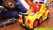 Kids TOY TRUCKS! RC Fire Truck that Shoots Water and a Tow Truck Unboxing & Playtime Fun