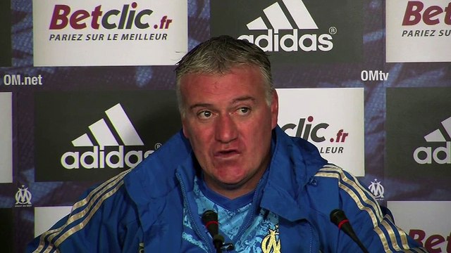 Deschamps et N'Koulou hier en conf de presse à la Commanderie avant le match de Nancy