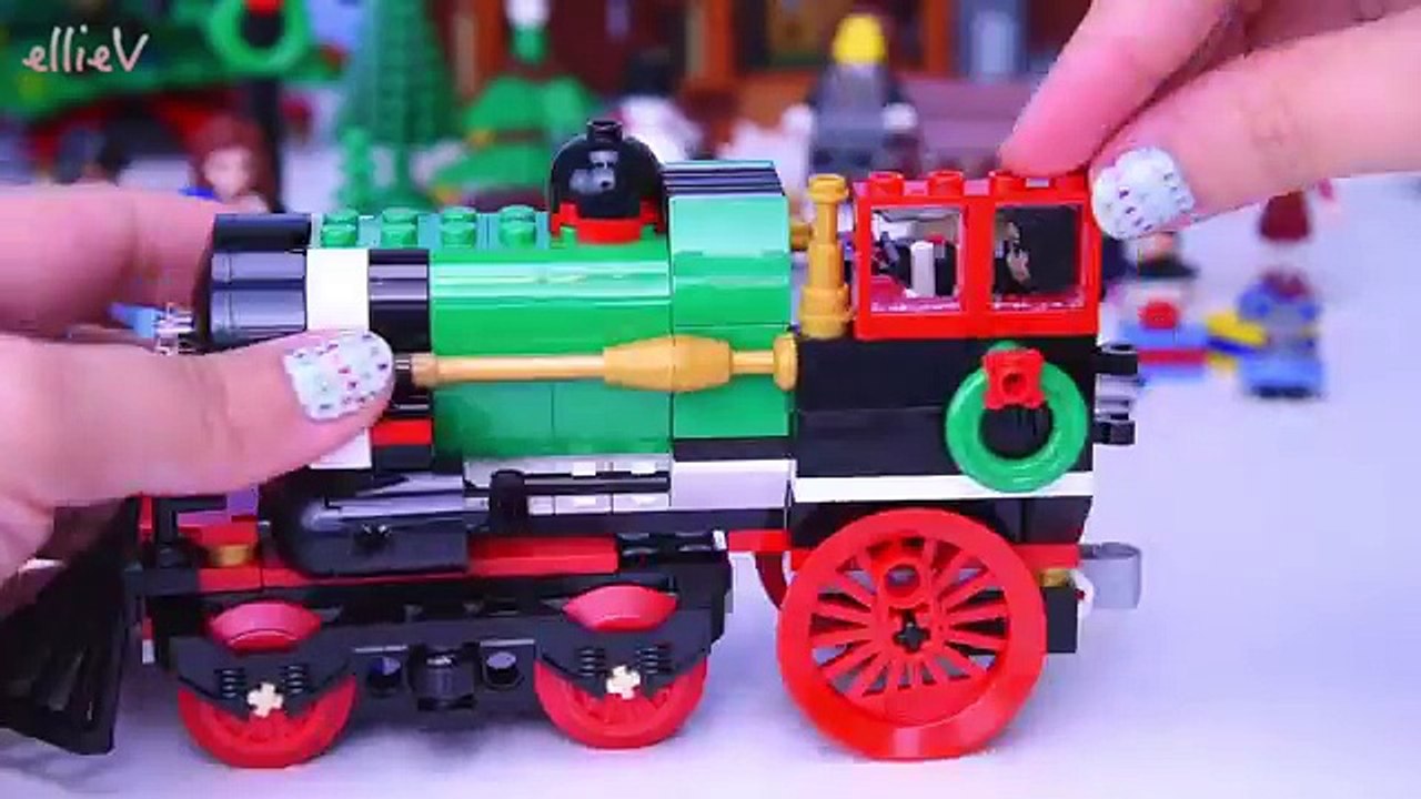 LEGO Winter Village Holiday Train Build Review Christmas Lego Friends - Kids Toys