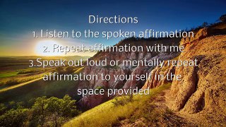 Releasing Negative Thoughts Spoken Affirmations for a peaceful, calm positive mind