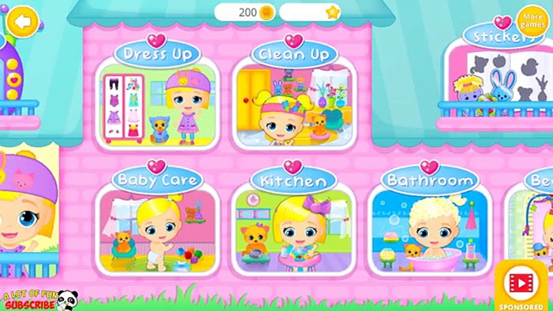 ⁣Baby Doll House: Fun Baby and Pet Care - Bath, Dress Up Kids Games