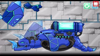DINO ROBOT - Tyranno Red + Triceratops Blue + Pteranodon + Stego Gold - Android Game Trailer [HD]