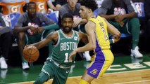 Kyrie Irving CARVES UP Lonzo Ball & Lakers with Some NASTY Handles