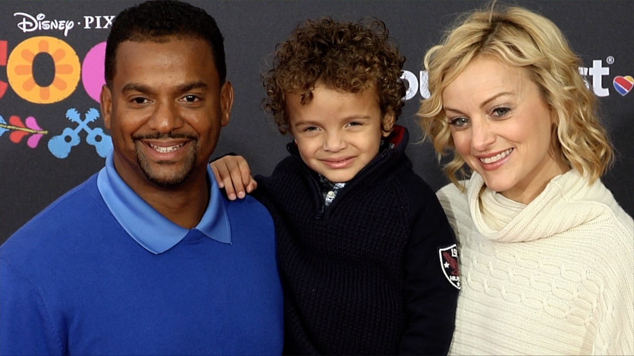 Alfonso Ribeiro with his Family "Coco" US Premiere Orange Carpet