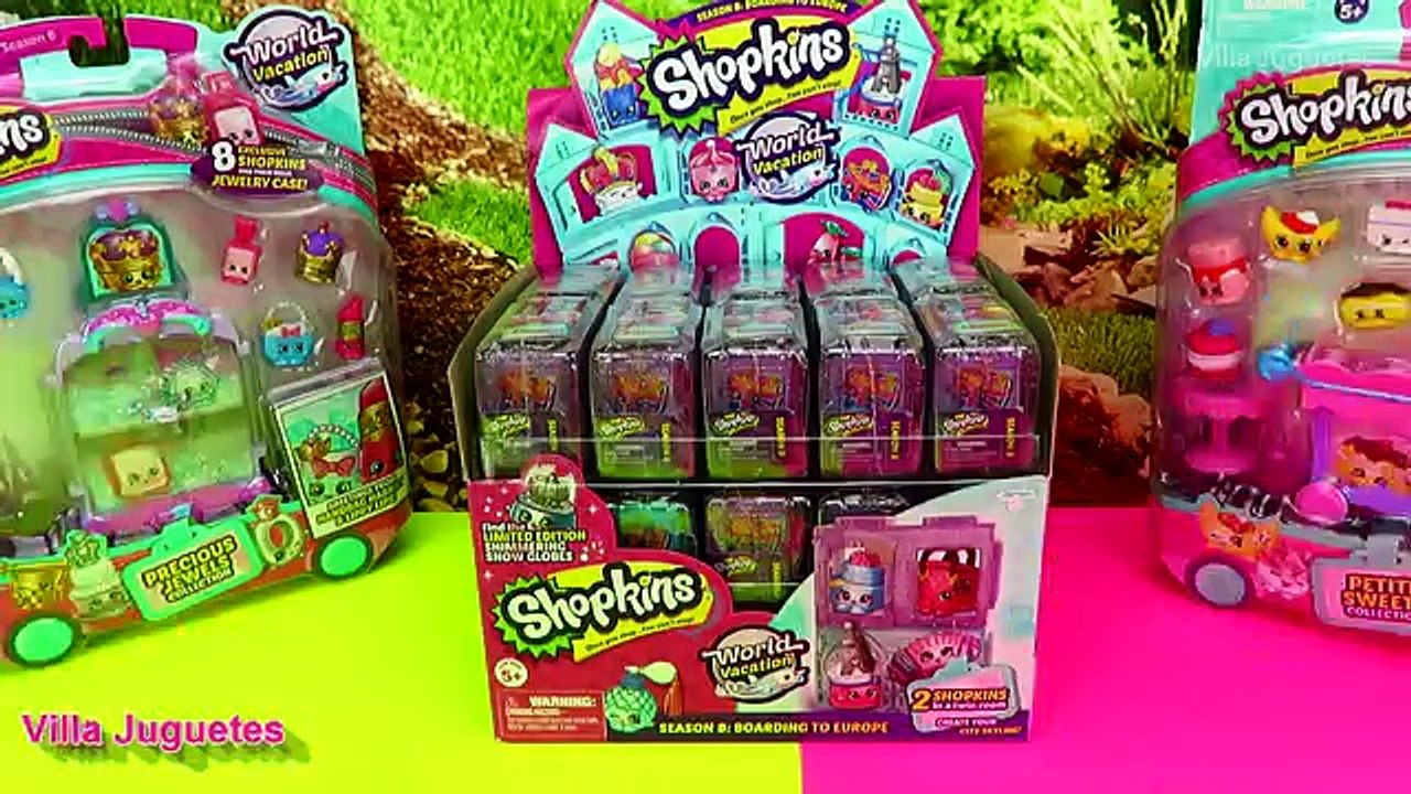 30 NUEVAS Cajitas Sorpresa de Shopkins Temporada 8 World Vacation + Paquetes
