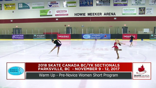 Pre Novice Women Short (Flights 4 - 5) 2018 Skate Canada BC/YK Sectional Championships - Parksville, BC