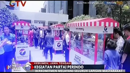 Perindo Bagikan Lima Gerobak ke Pedagang UMKM di Kebumen